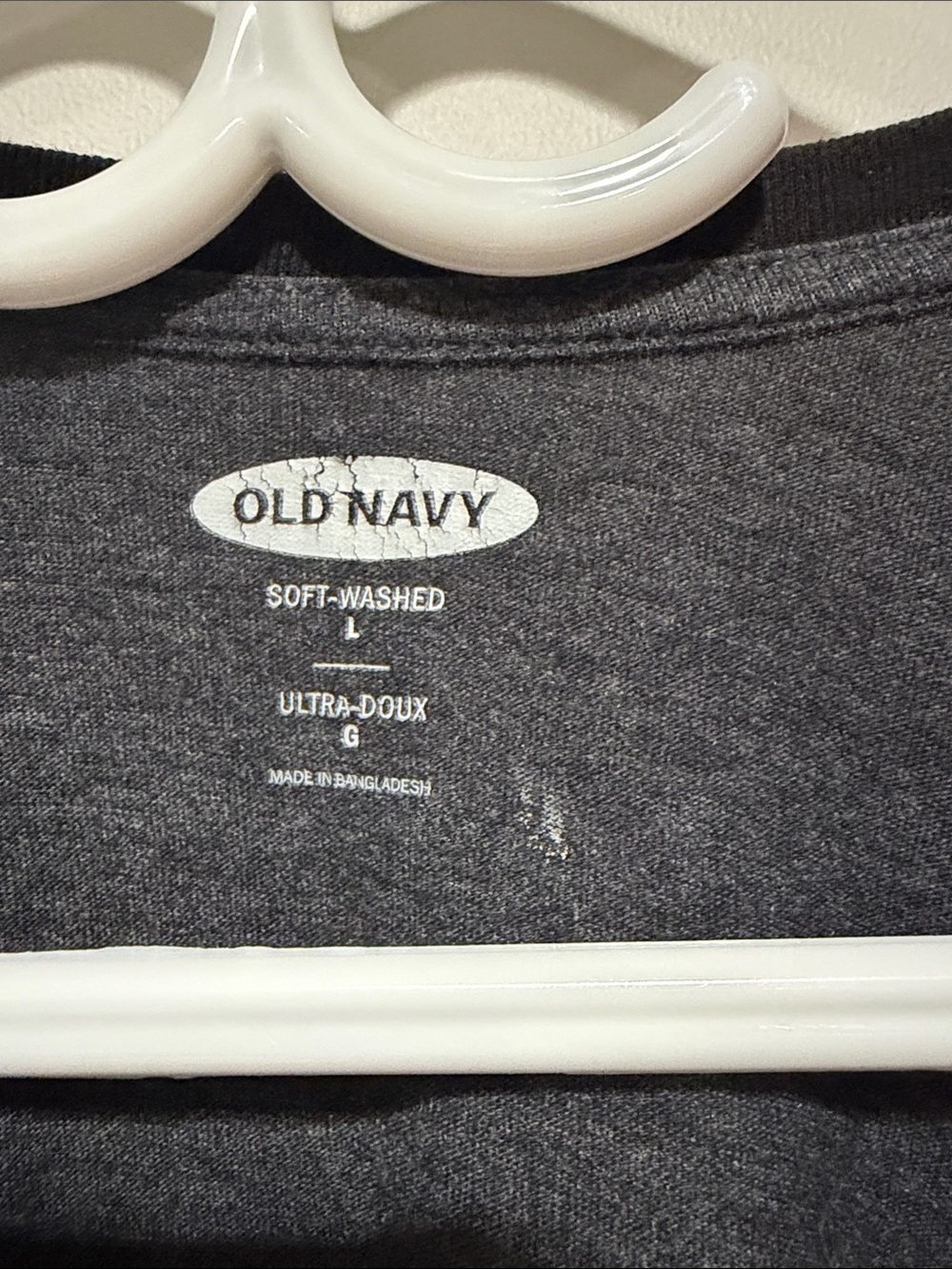 Old Navy Charcoal Body with Light Gray Raglan Short-Sleeve Tee - Picture 3 of 3